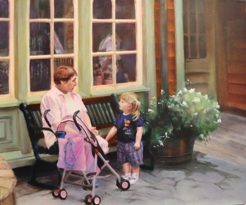 “Mom and Daughter”
Oil on canvas 20”x24” “Mom and Daughter”
Oil on canvas 20”x24”